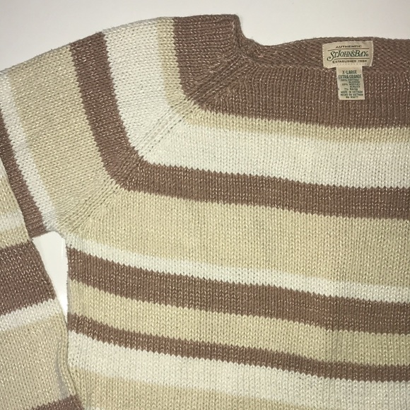 St John’s Bay sweater Size XL Browns and Tans Square Neck - Picture 3 of 11
